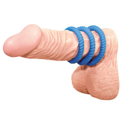 You2Toys Lot de 3 cockrings Lust Bleus